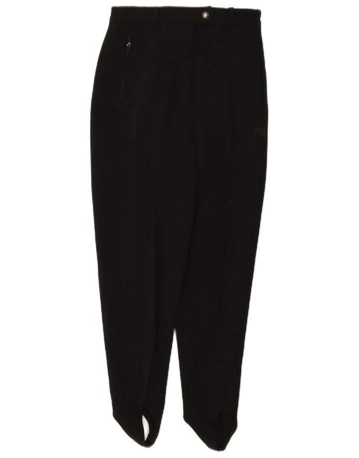 Pantaloni con staffa Fila Donna IT 42 Medium W26 L28 Nero Poliammide