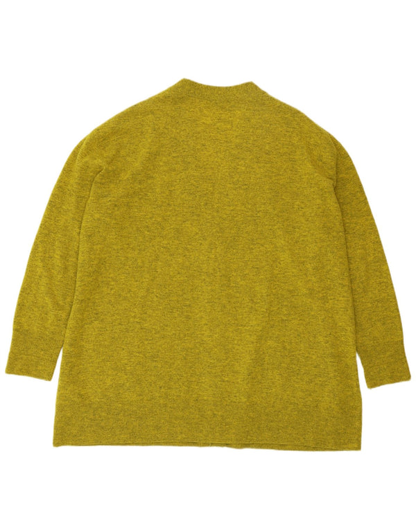 COS Maglione cardigan oversize lungo da donna UK 14 Verde medio screziato