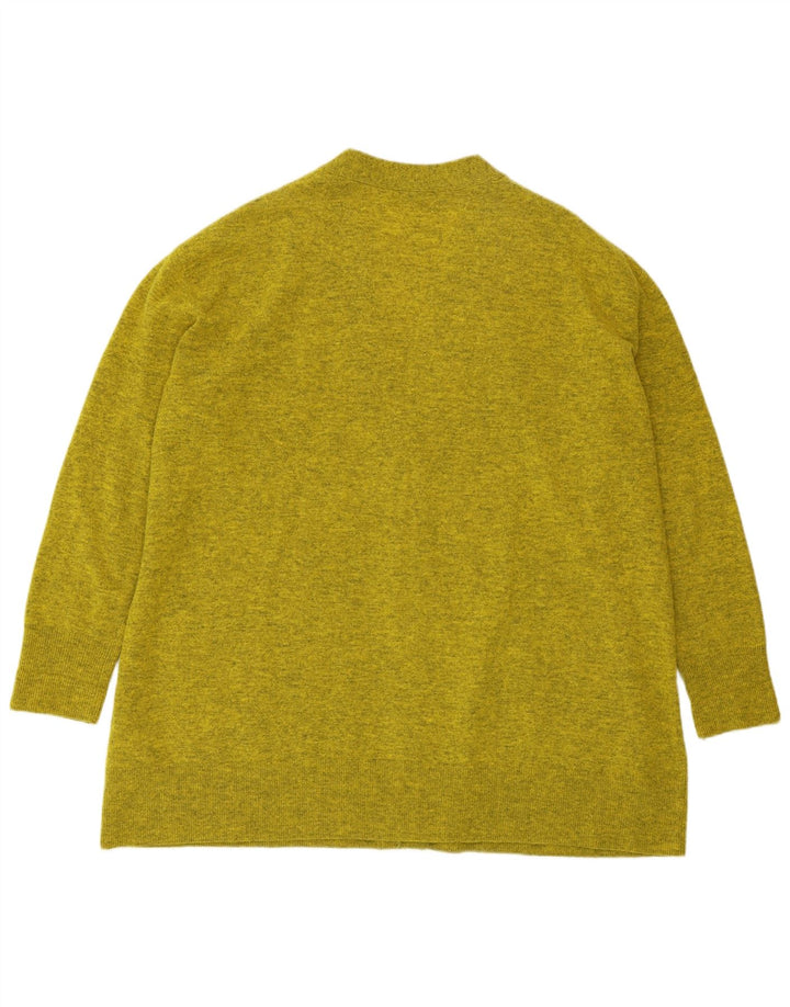 COS Maglione cardigan oversize lungo da donna UK 14 Verde medio screziato