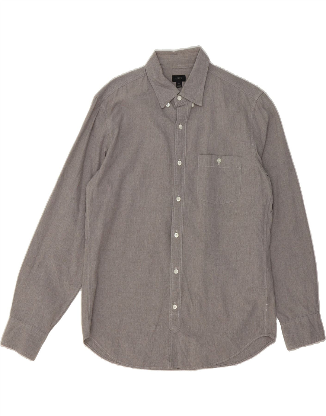 J. CREW Mens Shirt Medium Grey Cotton Vintage J. Crew and Second-Hand J. Crew from Messina Hembry 