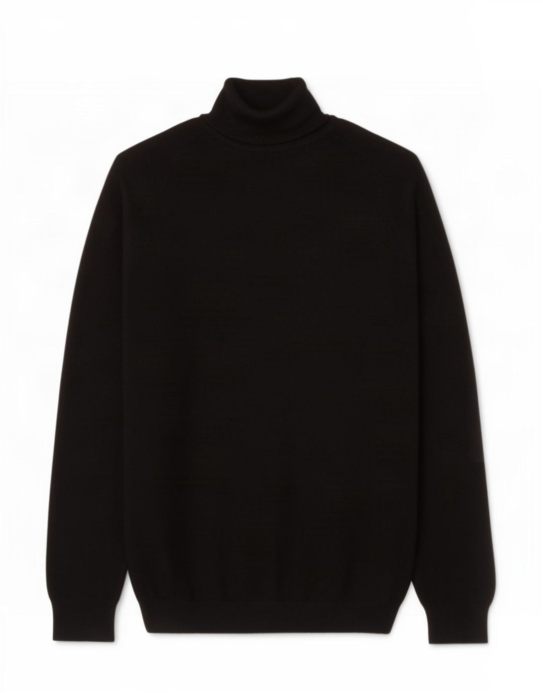 Maglione Zara da uomo con collo alto e viscosa nera media
