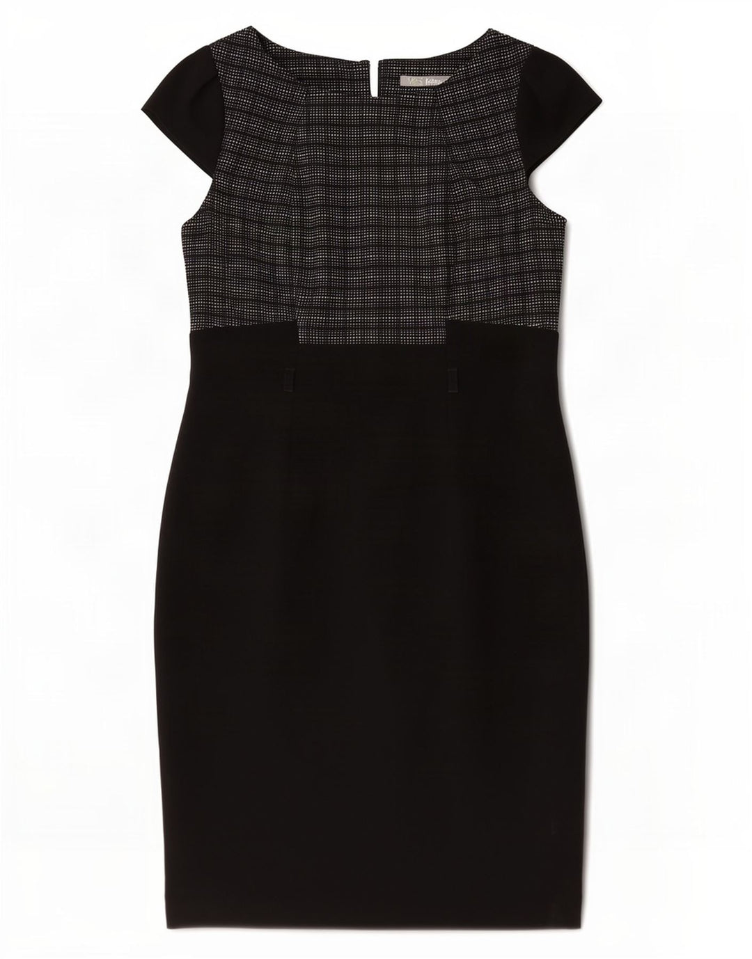 Abito tubino da donna Marks & Spencer UK 14 poliestere medio a quadri nero