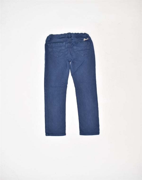 DIESEL Jeans Straight Bambina 4-5 Anni Cotone Blu