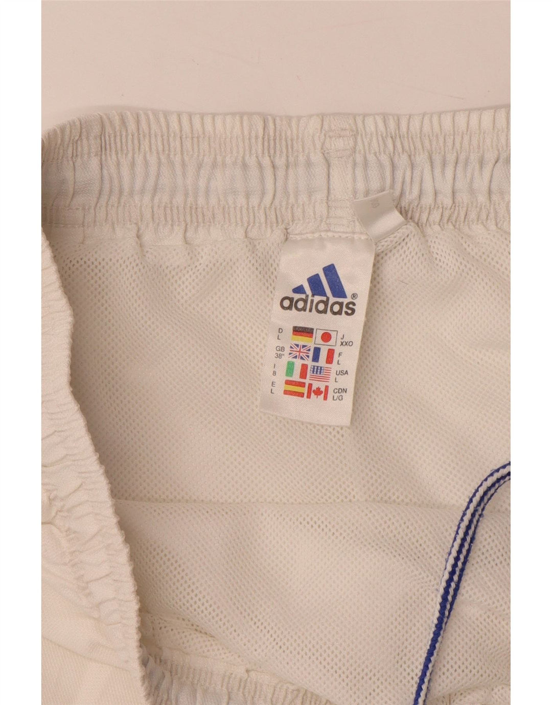 Pantaloncini sportivi ADIDAS Climalite da uomo UK 38 Poliestere bianco medio