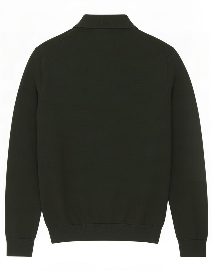 Maglione Zara da uomo con collo alto in acrilico verde medio