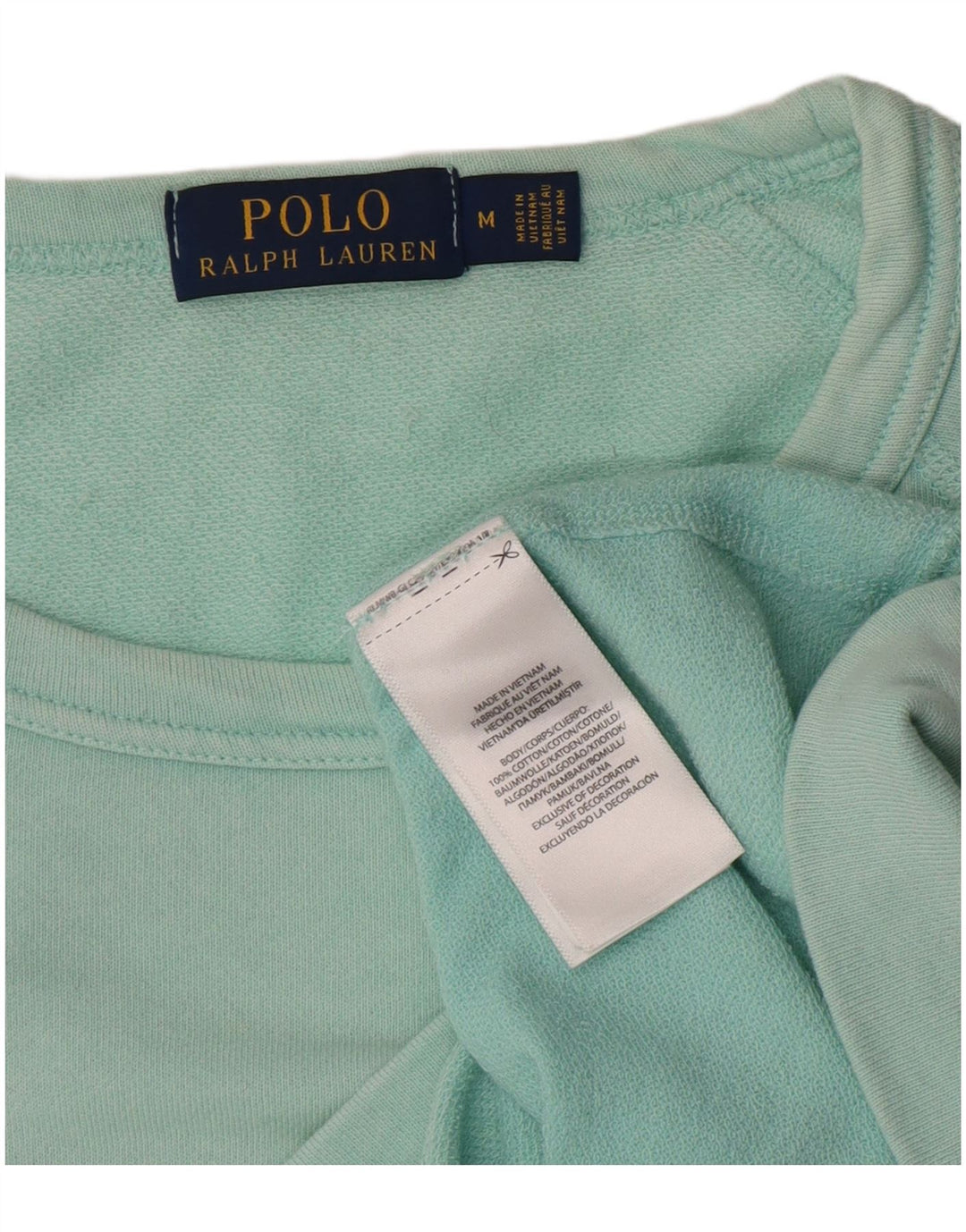 Polo Ralph Lauren Top da uomo a maniche lunghe in cotone turchese medio