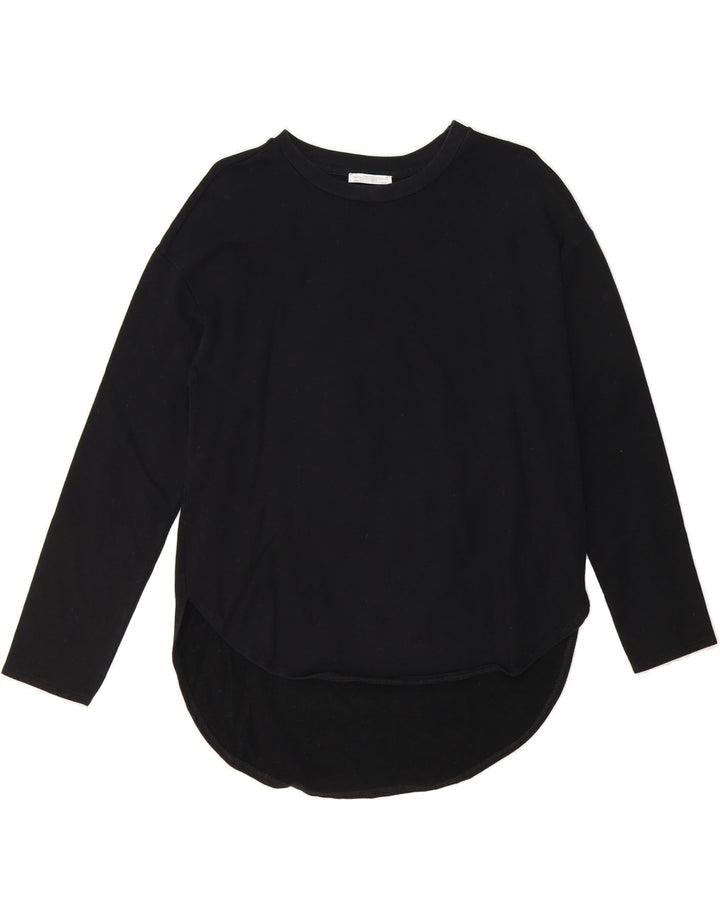 ZARA Womens Oversized Top Long Sleeve UK 10 Small Black Vintage Zara and Second-Hand Zara from Messina Hembry 