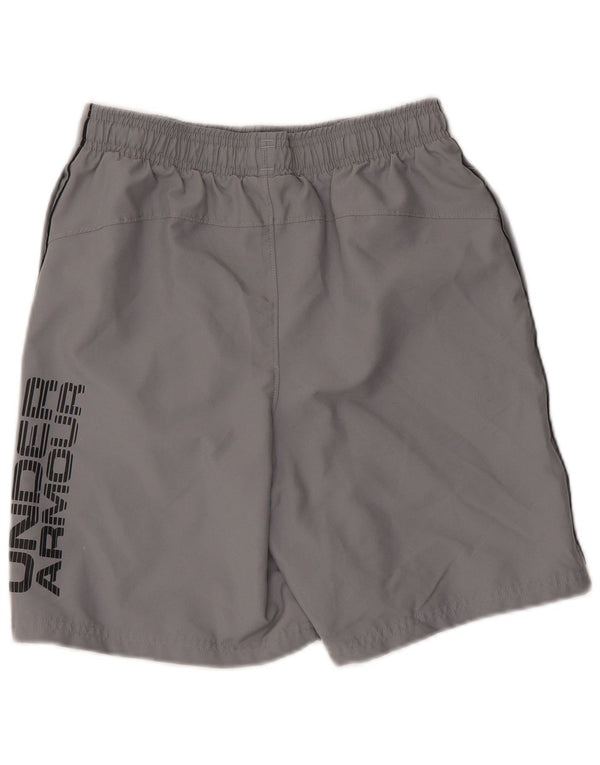 Pantaloncini sportivi Under Armour da ragazzo Heat Gear Graphic 11-12 anni Large Grigi