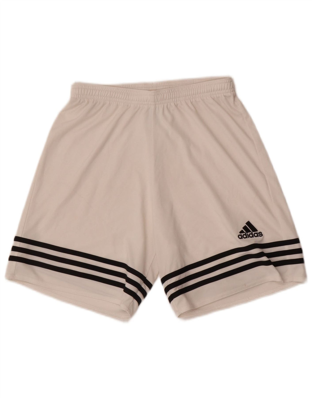 Pantaloncini sportivi Adidas Climalite da uomo piccoli in poliestere bianco