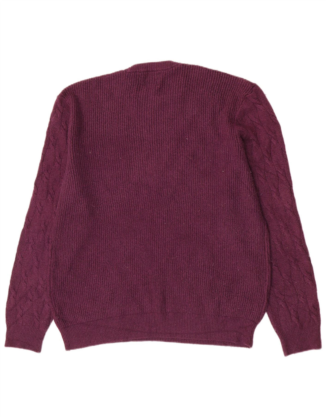Maglione maglione girocollo da uomo Marks & Spencer XL viola in poliammide