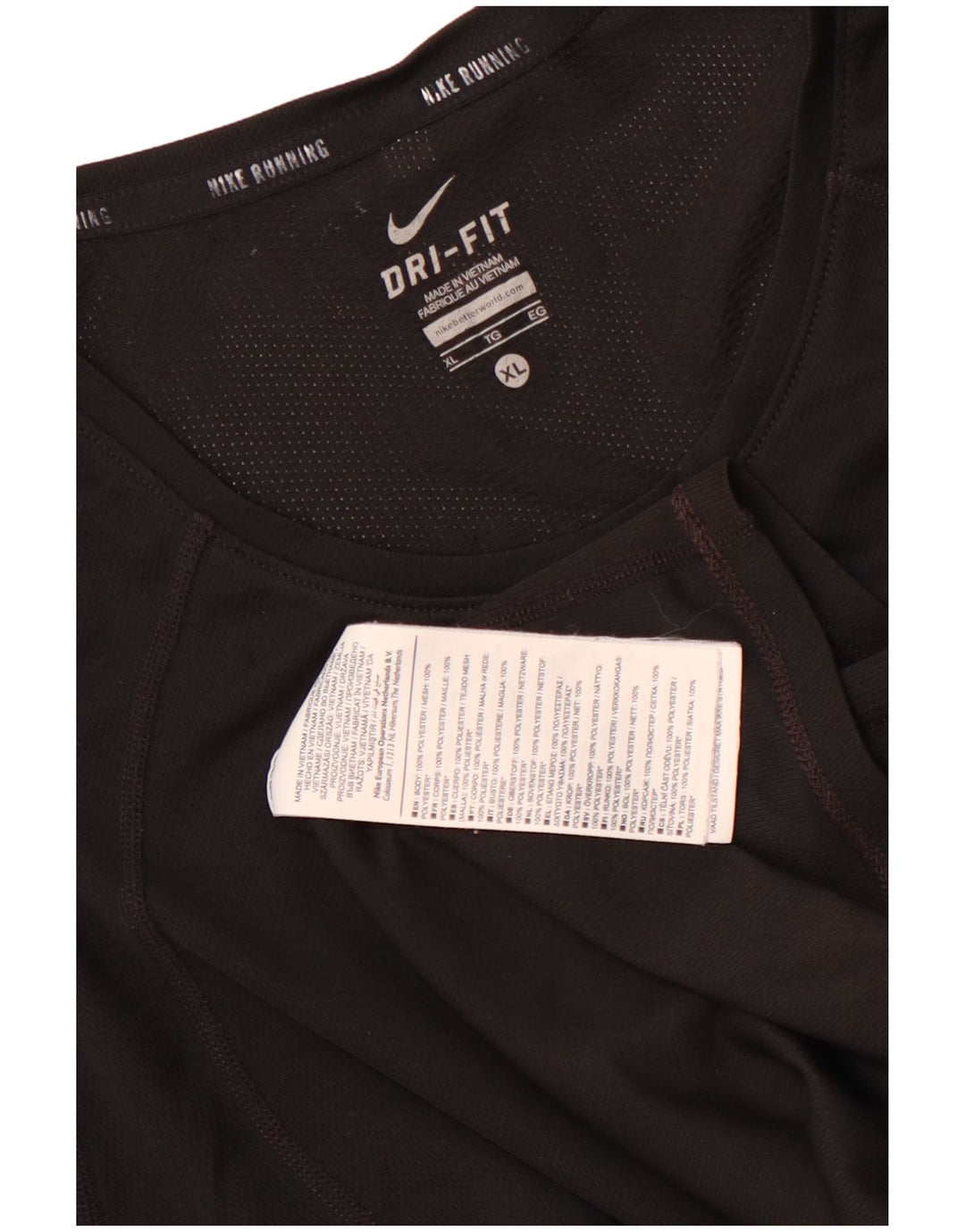 T-shirt da donna Nike Dri Fit Top UK 18 XL poliestere nero