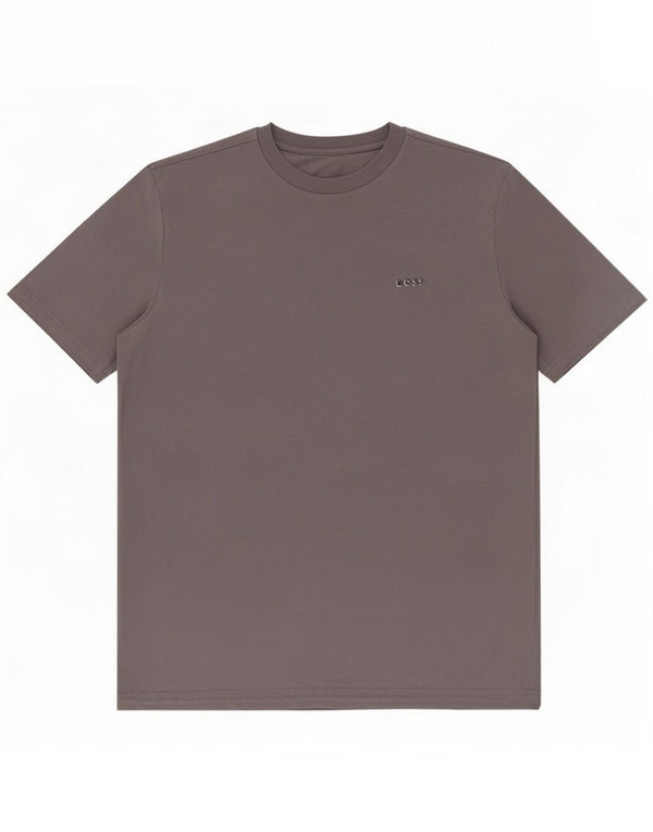 T-shirt da uomo Hugo Boss Top grande in cotone grigio