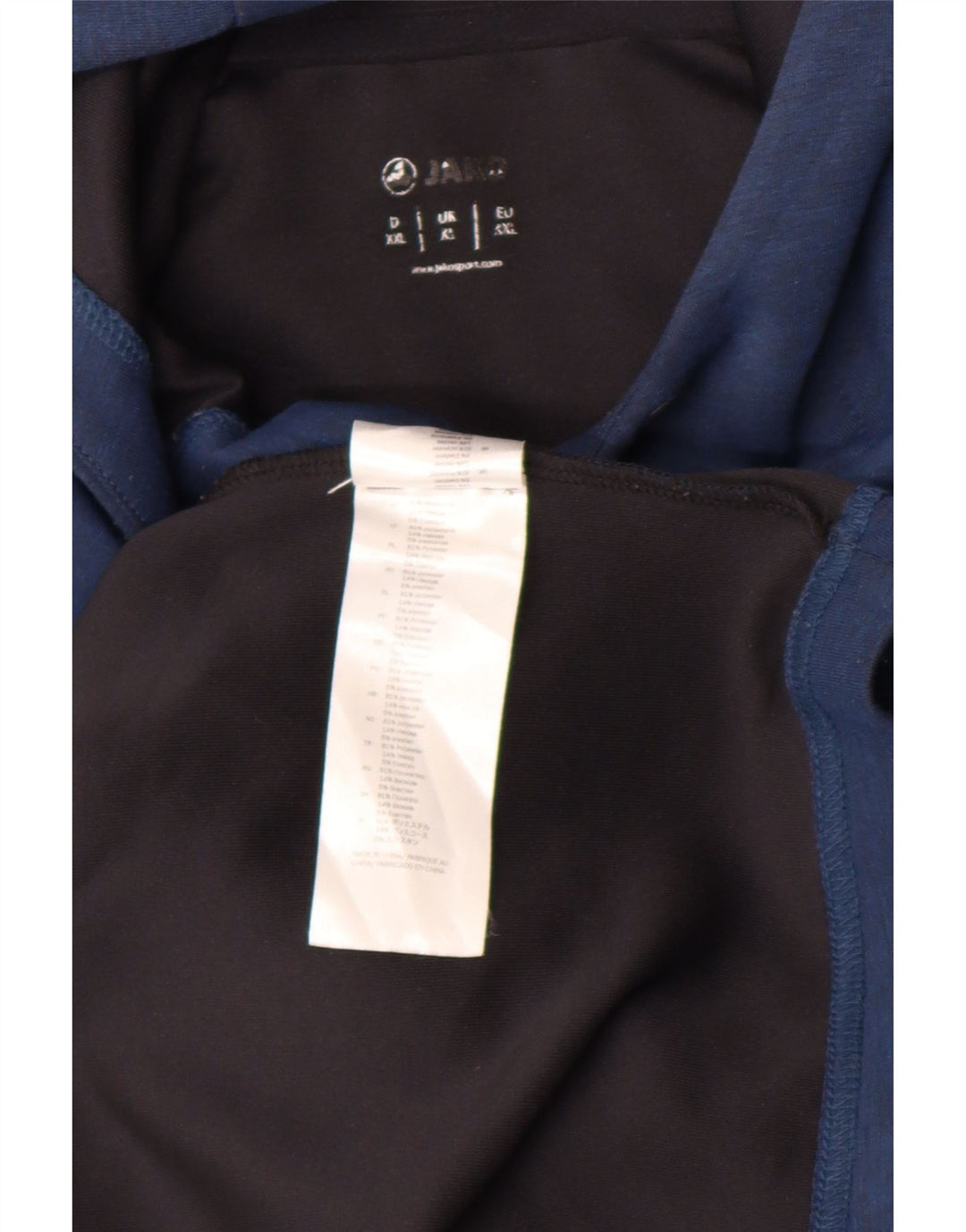 Maglione con cappuccio da uomo Jako XL blu navy in poliestere