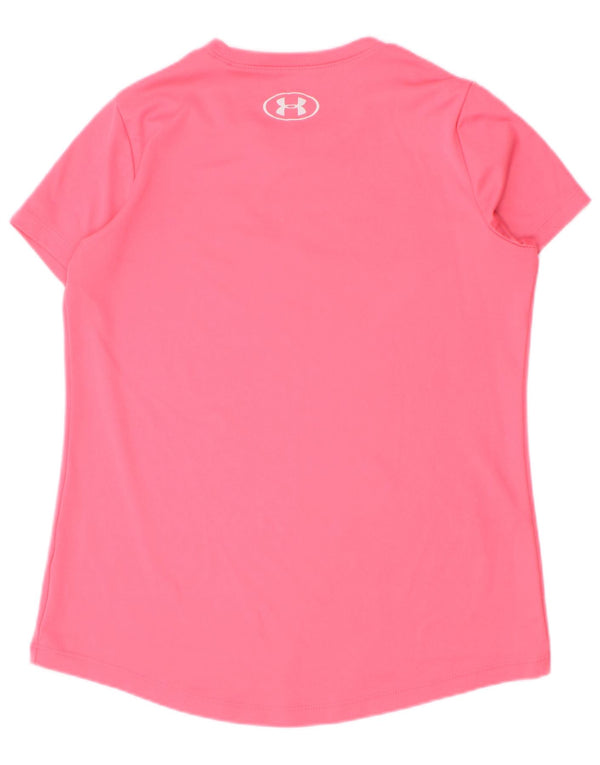 Maglietta grafica Under Armour per ragazze Heat Gear 7-8 anni piccola rosa