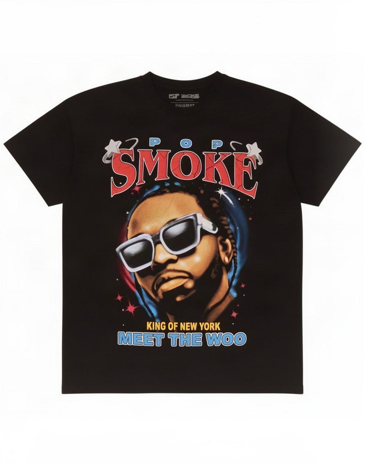 T-shirt grafica da uomo Pull & Bear, media, nera, poliestere