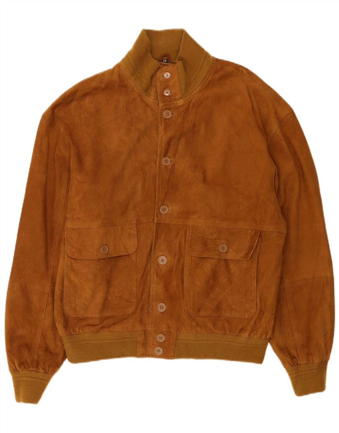 Bomber Uomo In Pelle Scamosciata Conbipel IT 54 XL Pelle Marrone
