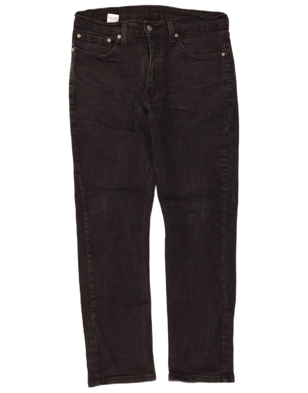 Levi's Mens Slim Jeans W34 L30 Black Cotton
