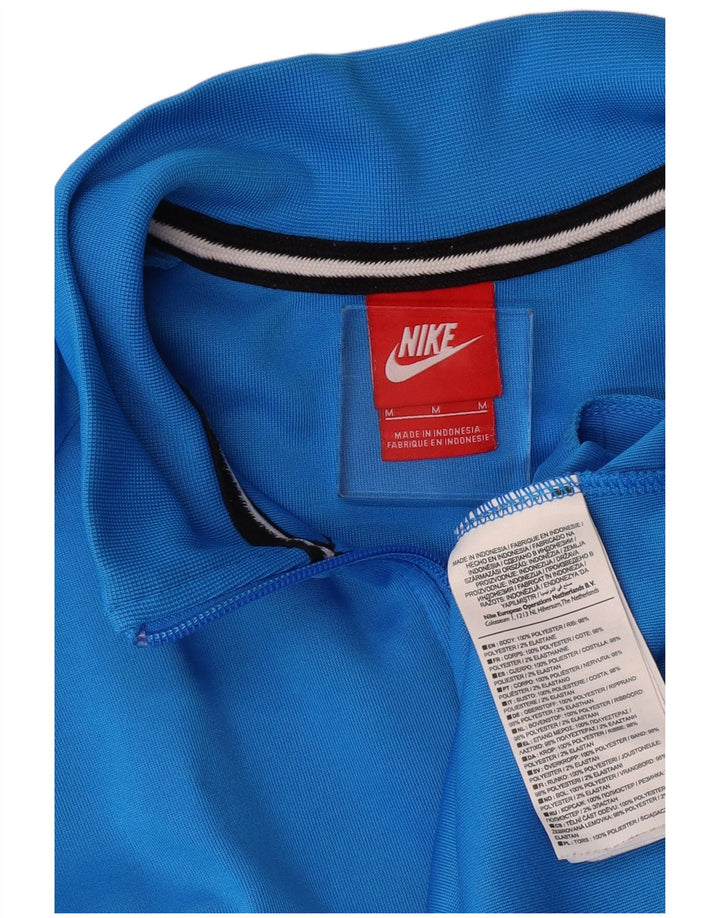 Giacca superiore della tuta da uomo Nike in poliestere blu medio