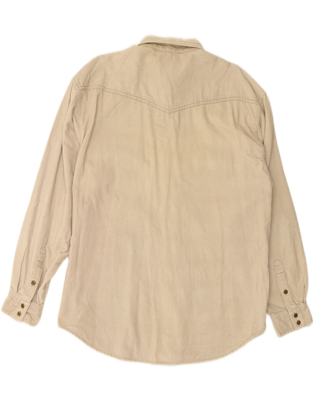 Camicia da uomo in velluto a coste western WRANGLER XL in cotone beige