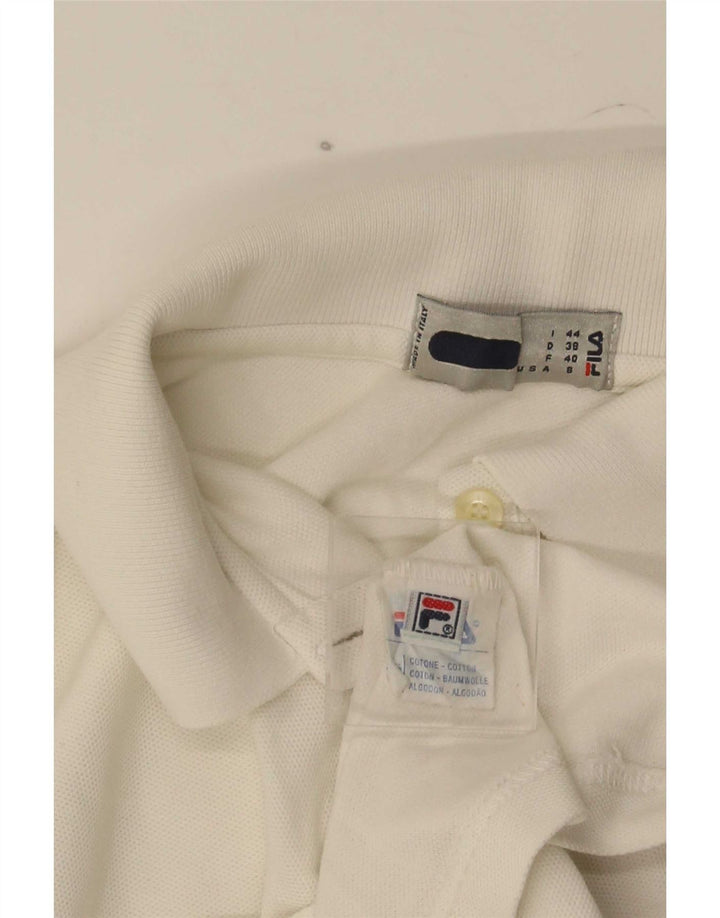 Polo corta da donna Fila US 8 cotone bianco medio