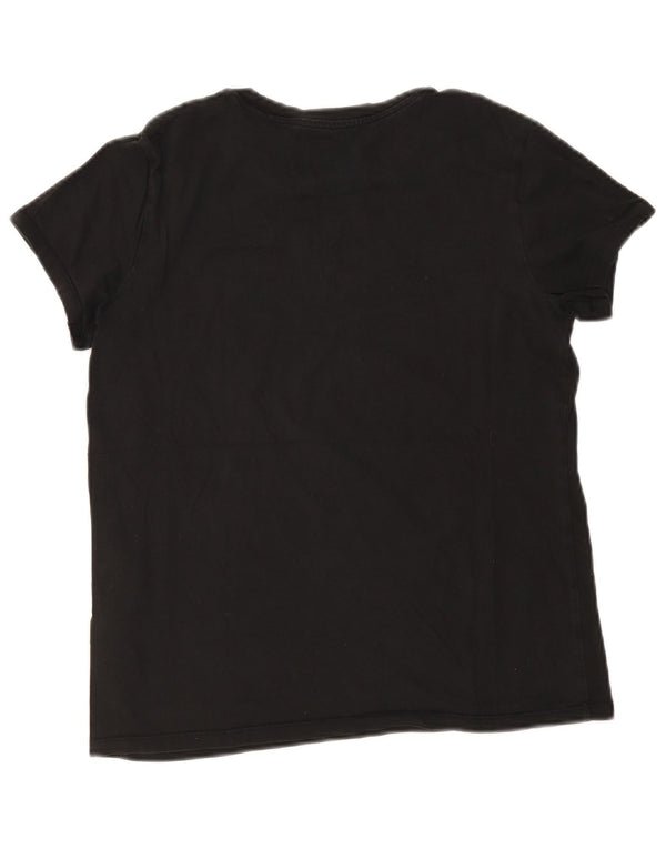 T-shirt grafica da donna Levi's Top UK 12 cotone nero medio