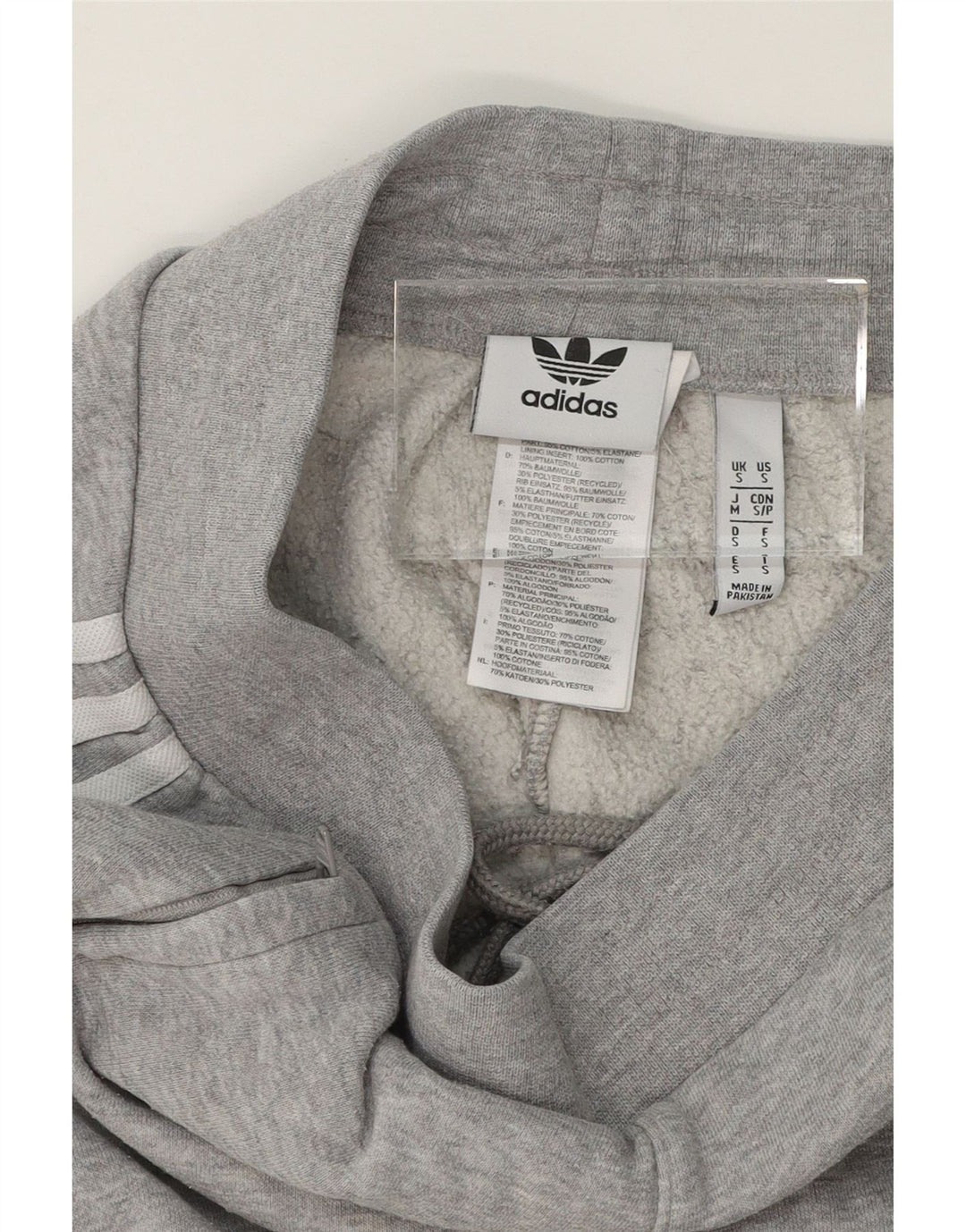 ADIDAS Mens Tracksuit Trousers Joggers Small  Grey Cotton Vintage Adidas and Second-Hand Adidas from Messina Hembry 