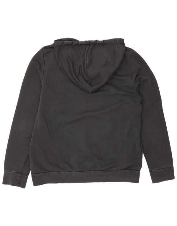 Felpa grafica da donna Adidas Jumper UK 16/18 Large Black Cotton