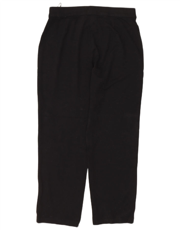 MARKS & SPENCER Pantaloni casual affusolati da donna UK 14 Large W34 L28 Nero