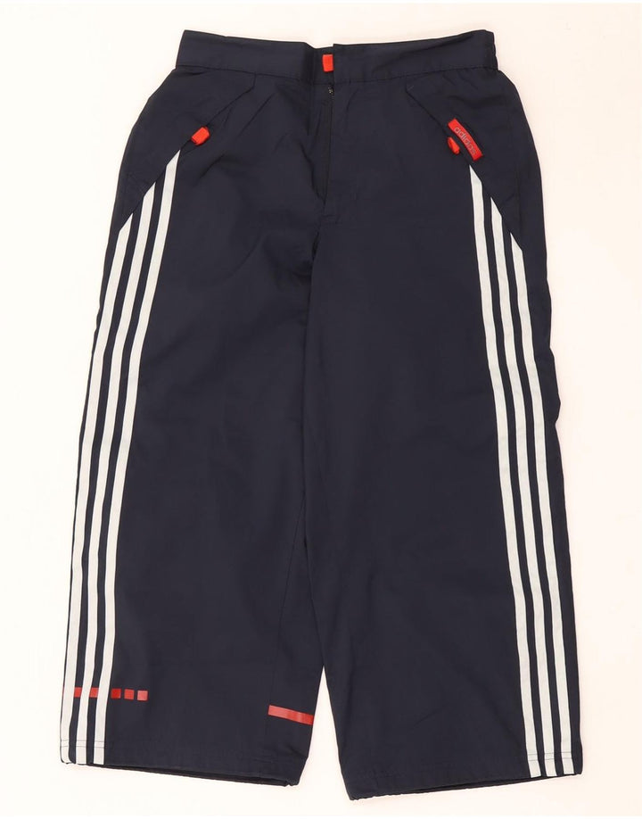 Pantaloni da tuta Adidas Capri da uomo medi in poliestere blu navy