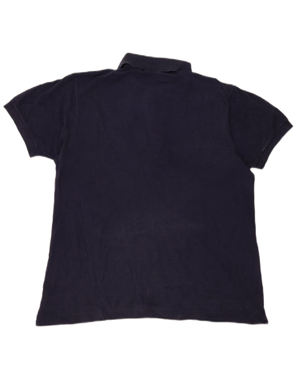 Polo da uomo Lacoste taglia 6 XL in cotone blu navy