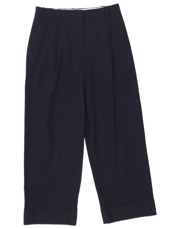 Pantaloni chino con pegging da donna Zara medi W30 L26 blu navy