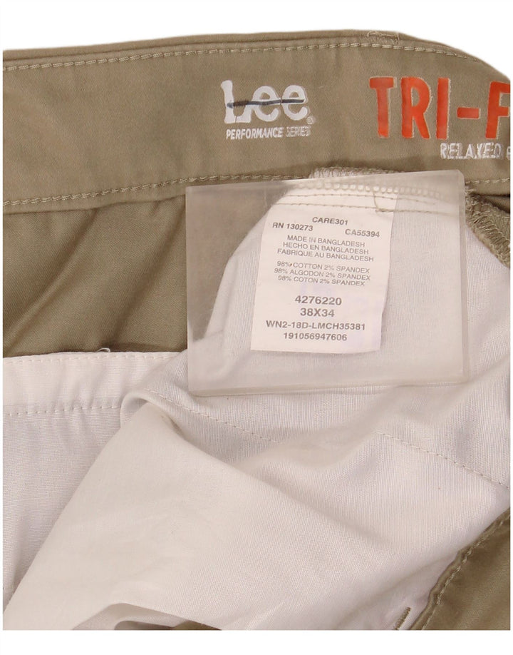 Pantaloni chino dalla vestibilità comoda Lee da uomo W38 L34 in cotone beige