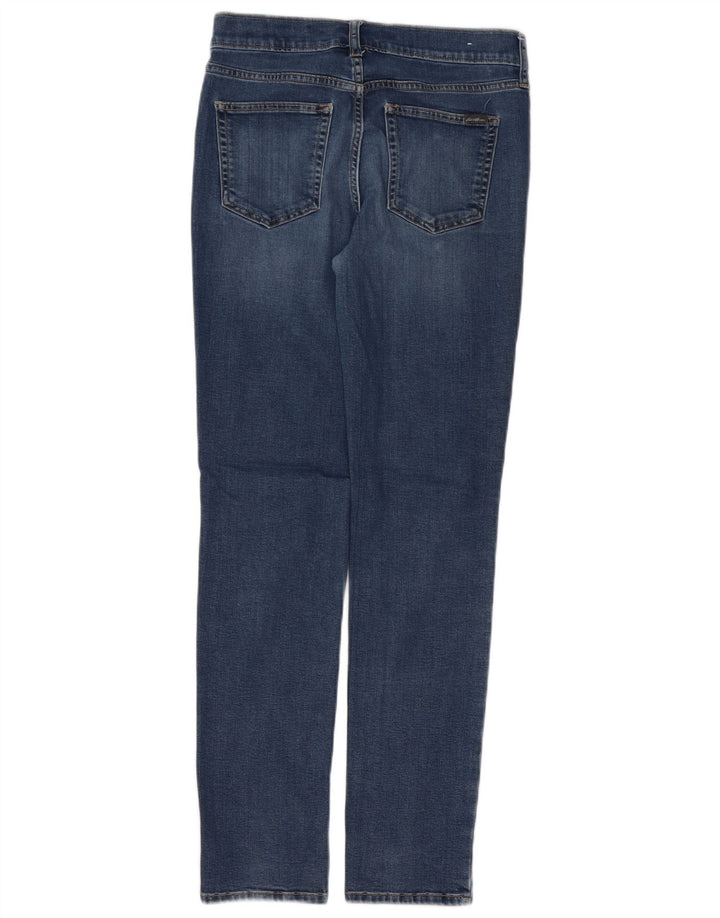 EDDIE BAUER Jeans slim da donna leggermente curvy US 4 Small W28 L30 Blu