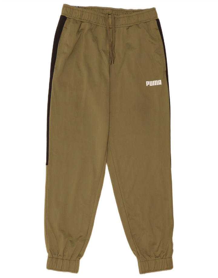 Pantaloni da tuta da uomo Puma Joggers Large Khaki Colourblock Poliestere