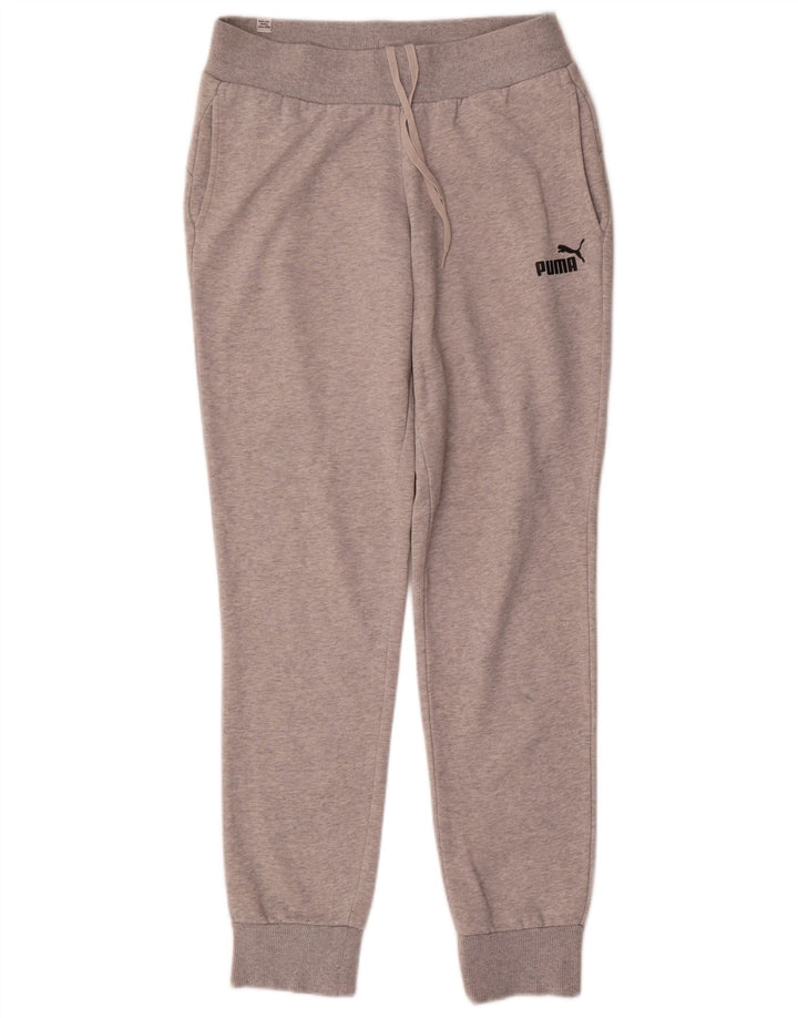 Pantaloni da tuta da donna Puma Joggers UK 12 Cotone grigio medio
