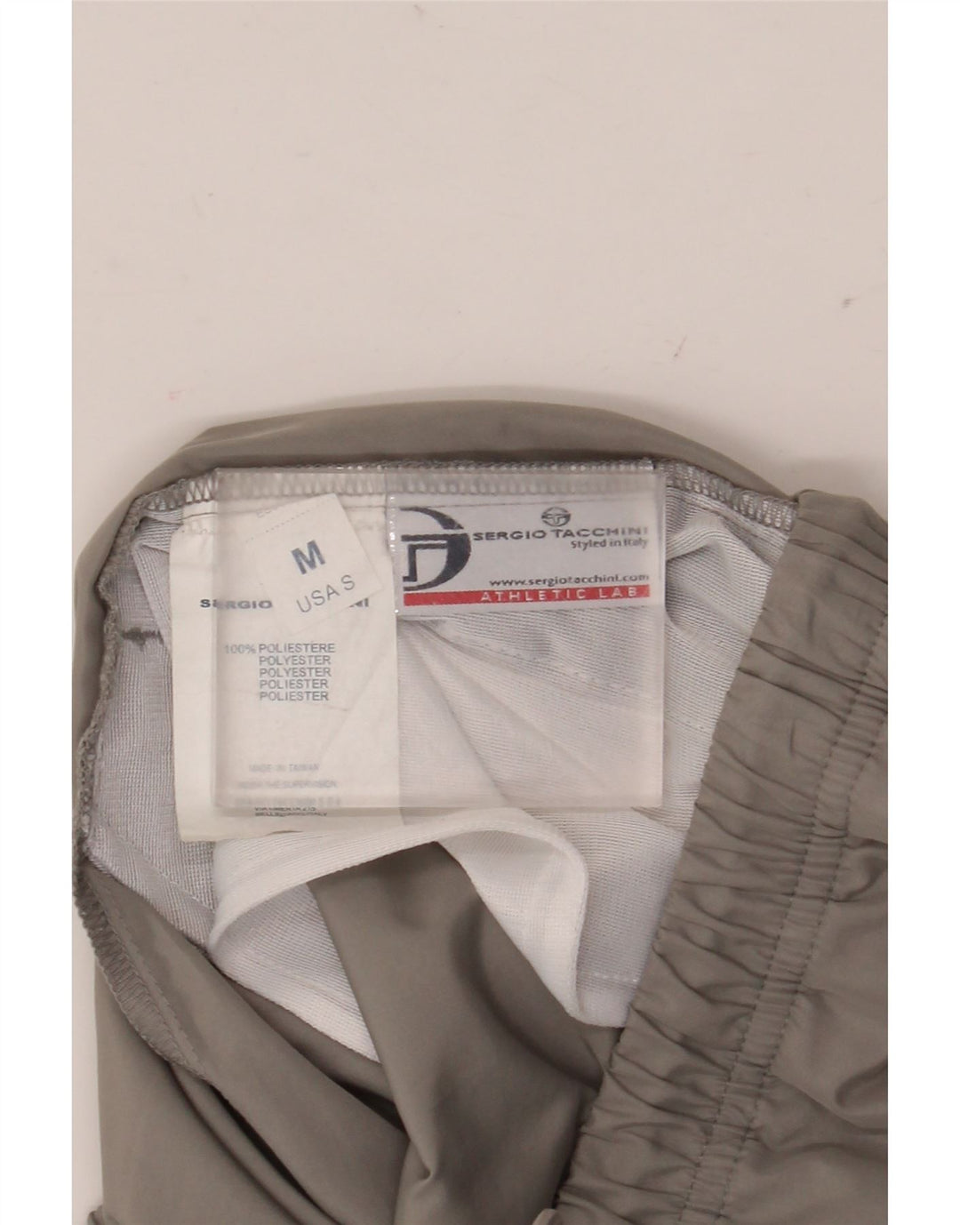 Pantaloni da tuta da uomo Capri Sergio Tacchini in poliestere grigio medio
