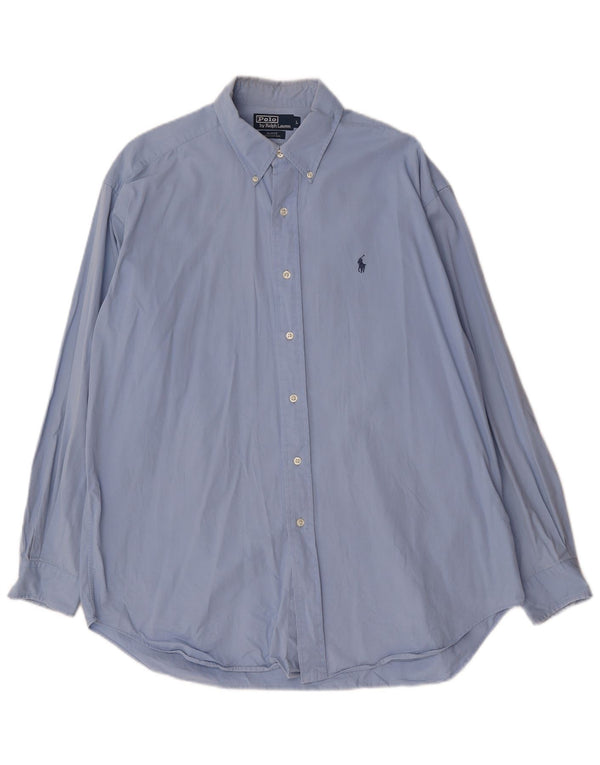 Polo Ralph Lauren Camicia da uomo Blake ampia vestibilità larga in cotone blu