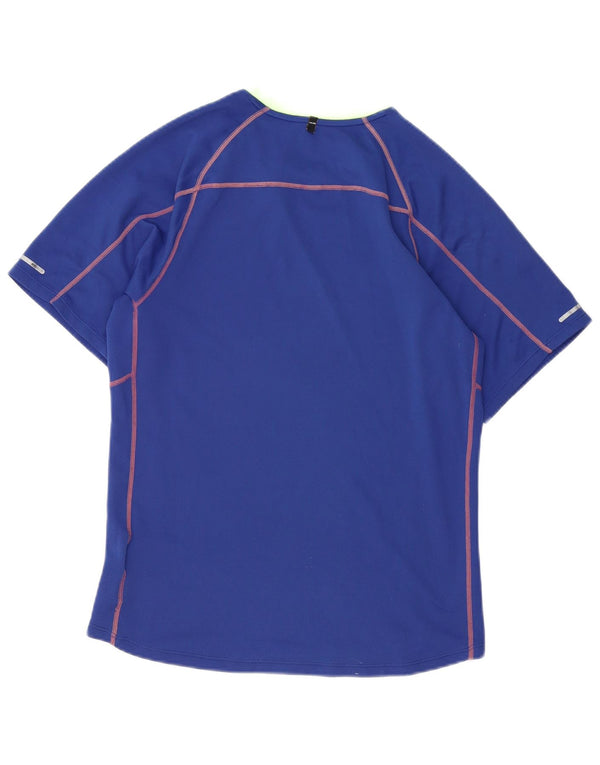 NIKE T-shirt da uomo Dri Fit Top piccola blu in poliestere