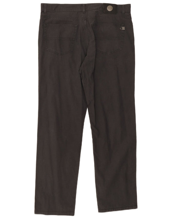 Pantaloni Casual Dritti Uomo Trussardi W38 L31 Cotone Grigio