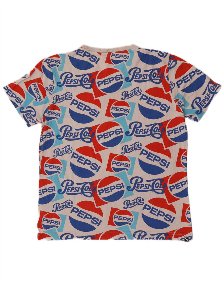 T-shirt grafica da uomo Puma Top in cotone bianco medio