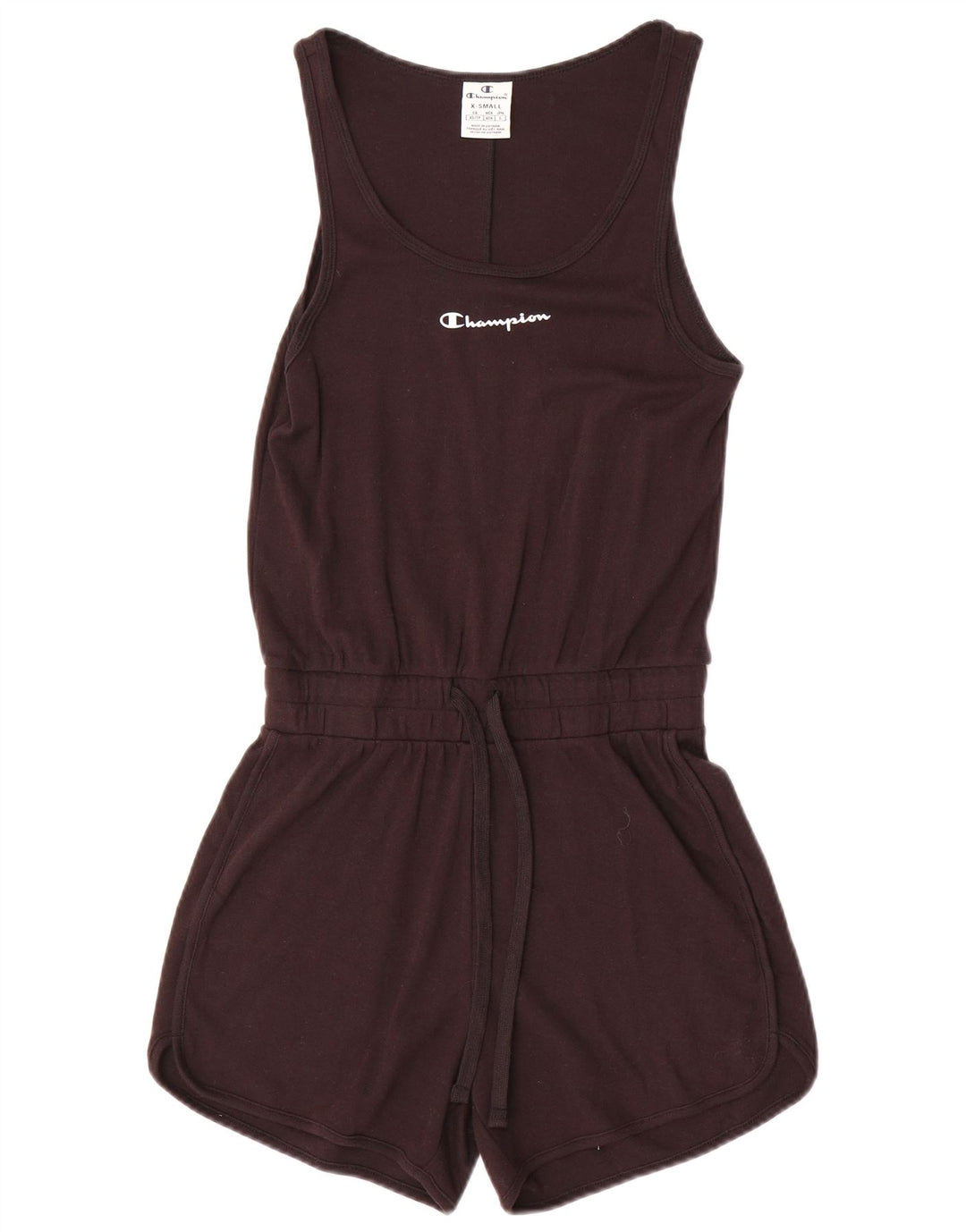 Tuta corta senza maniche da donna Champion UK 6 XS Nera