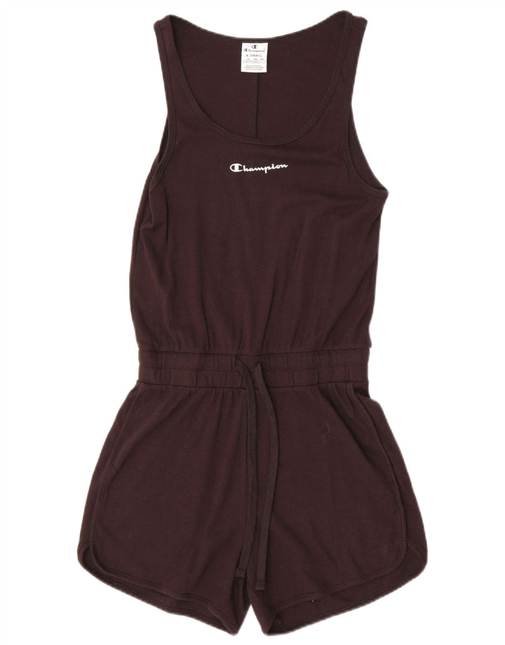 Tuta corta senza maniche da donna Champion UK 6 XS Nera