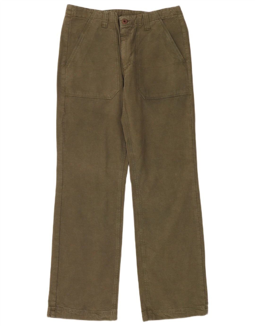Pantaloni chino dritti da uomo CHAMPION piccoli W32 L32 cotone kaki