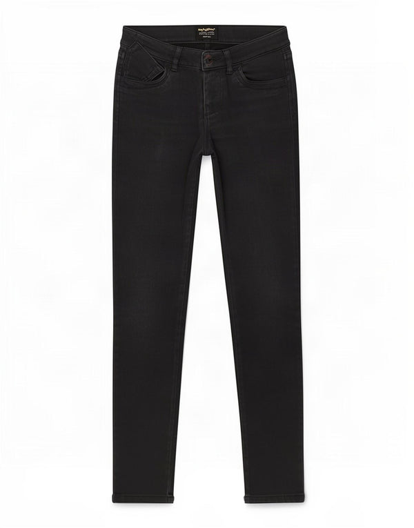 Jeans slim da donna Refrigiwear W26 L30 cotone nero