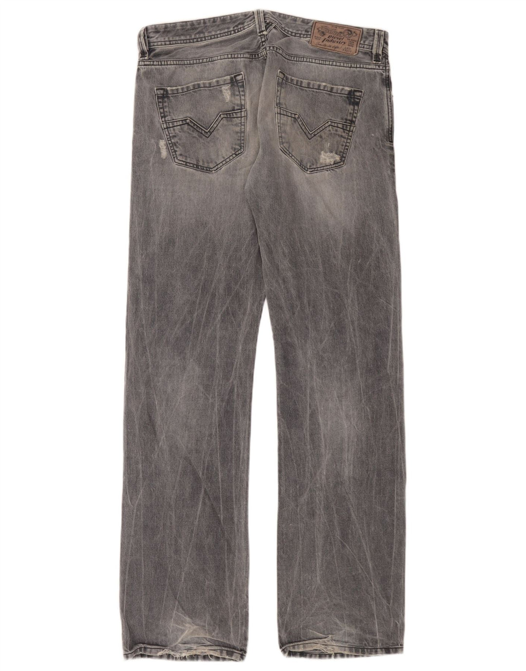 Jeans dritti cargo da uomo Diesel W32 L34 in cotone blu