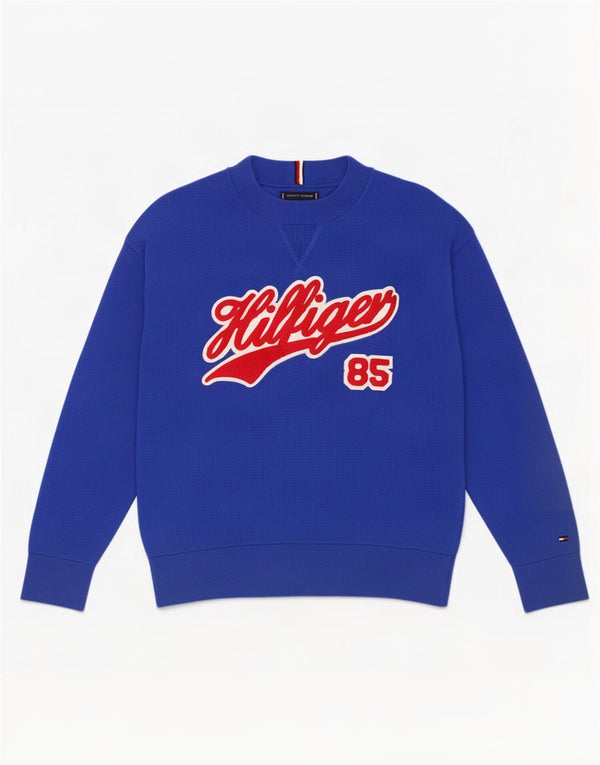 Felpa grafica da bambino Tommy Hilfiger 11-12 anni in cotone blu