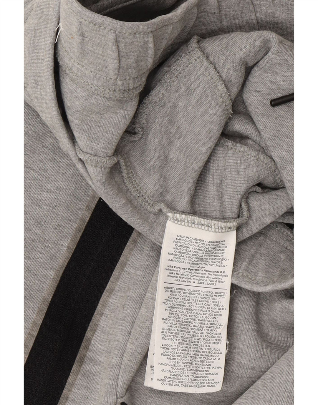 Pantaloni da tuta da uomo Nike Joggers in cotone grigio medio