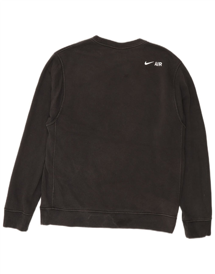 Felpa grafica Nike da uomo, maglione piccolo, cotone nero