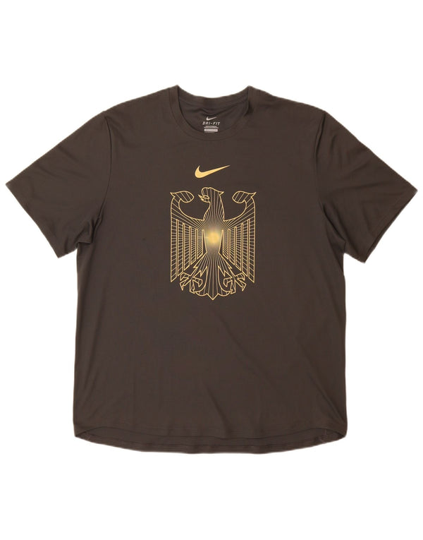T-shirt grafica Nike Germania da uomo, grande, grigia