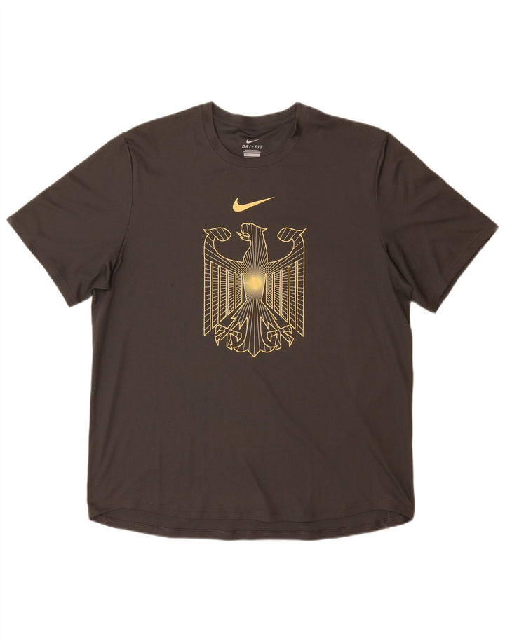 T-shirt grafica Nike Germania da uomo, grande, grigia